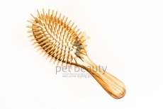 Hundeb�rste | pet beauty deluxe Natur, 27mm Holzstifte | Olivenholz