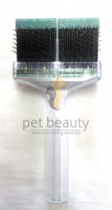 ActiVet Brush MEDIUM gr�n Flitter 9cm | exklusive B�rsten f�r Hunde und Katzen