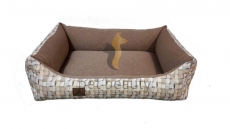 Meduza Gold Hundebett Leon, beige, 70x55cm