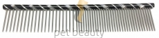 Pet Beauty Grooming Frisierkamm 16cm, 50/50 grob/fein gezahnt, schwarz