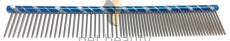 Pet Beauty Grooming Frisierkamm 19cm, 50/50 grob/fein gezahnt, blau