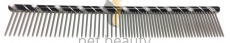 Pet Beauty Grooming Frisierkamm 19cm, 50/50 grob/fein gezahnt, schwarz