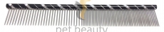 Pet Beauty Grooming Frisierkamm 25cm, 50/50 grob/fein gezahnt, schwarz