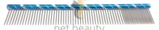 Pet Beauty Grooming Frisierkamm 25cm, 80/20 grob/fein gezahnt, blau