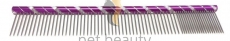 Pet Beauty Grooming Frisierkamm 25cm, 80/20 grob/fein gezahnt, lila