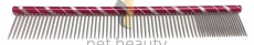 Pet Beauty Grooming Frisierkamm 25cm, 80/20 grob/fein gezahnt, rot