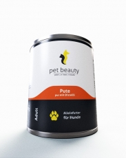 Pute pur und Distel�l | Alleinfutter f�r ausgewachsene Hunde | 800g |SONDERPREIS WEGEN MHD 06/2025