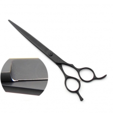 Schneideschere | 7,5 Zoll |� 19 cm | gerade | schwarz | Mikroverzahnung | galvanisiert