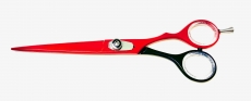 Schneideschere | 7 Zoll | gerade | schwarz-rot