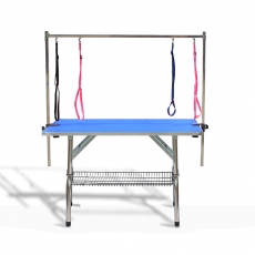 Faltbarer Trimmtisch mit Ablage | 117x60x76cm