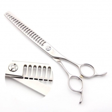 Modellierschere | 7 Zoll | 20 Z�hne | hochglanz silber