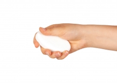 Show Tech Groom Stone Oval | Wei� | 8,5x4,9x2cm | Trimmstein