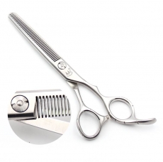 Modellierschere | 6,5 Zoll | 45 Z�hne | matt silber�