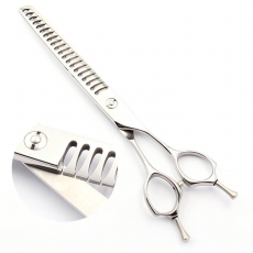 Modellierschere | 7,5 Zoll | 18 Z�hne | hochglanz silber�