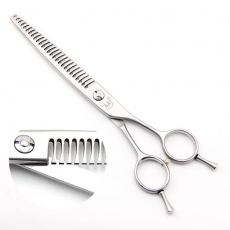 Modellierschere | 7 Zoll | 27 Z�hne | hochglanz silber�