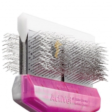 ActiVet Pro TuffFinishcoater MEGA 9 cm lila/silber | exklusive B�rsten f�r Hunde und Katzen