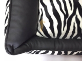 Meduza Gold Hundebett Zebra | 90x75 cm
