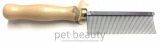 Kamm pet beauty - Metall mit Holzgriff, fein