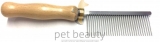 Kamm pet beauty - Metall mit Holzgriff, mittel