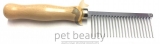Kamm pet beauty - Metall mit Holzgriff, grob