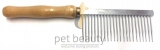 Kamm pet beauty - Metall mit Holzgriff, extra gro�