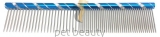 Pet Beauty Grooming Frisierkamm 20cm, 50/50 grob/fein gezahnt, blau