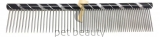 Pet Beauty Grooming Frisierkamm 20cm, 50/50 grob/fein gezahnt, schwarz