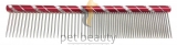 Pet Beauty Grooming Frisierkamm 20cm, 50/50 grob/fein gezahnt, rot