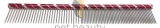 Pet Beauty Grooming Frisierkamm 25cm, 50/50 grob/fein gezahnt, rot