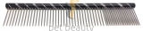 Pet Beauty Grooming Frisierkamm 20cm, 80/20 grob/fein gezahnt, schwarz