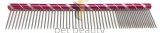 Pet Beauty Grooming Frisierkamm 20cm, 80/20 grob/fein gezahnt, rot