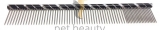 Pet Beauty Grooming Frisierkamm 25cm, 80/20 grob/fein gezahnt, schwarz