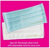 COMO� Stoffschutzmaske | anti Bakterien und Virus zertifiziert | rechteckig