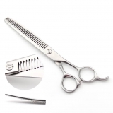 Modellierschere | 7,5 Zoll |� 32 Z�hne | matt silber | gebogen