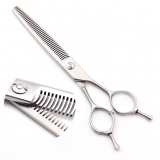 Effilierschere | 7 Zoll | 42 doppelt geschliffene Z�hne | matt silber