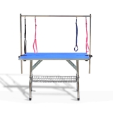 Faltbarer Trimmtisch mit Ablage | 117x60x76cm