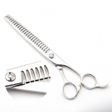 Modellierschere | 7,5 Zoll | 24 Z�hne | hochglanz silber