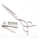 Modellierschere | 7 Zoll | 20 Z�hne | hochglanz silber