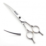 Schneideschere | 6,5 Zoll | gebogen | hochglanz silber�