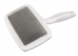 DoggyMan | Soft Slicker Brush gro� wei� | exklusive B�rsten f�r Hunde und Katzen