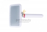DoggyMan | Soft Slicker Brush klein wei� | exklusive B�rsten f�r Hunde und Katzen