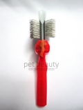 ActiVet Pro Mat Zapper Megabrush 9 cm rot | exklusive B�rsten f�r Hunde und Katzen