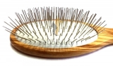 Olivenholz-Hundeb�rste | PET BEAUTY DELUXE | 20mm Metallstifte | exklusive Hundeb�rste