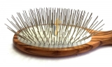 Olivenholz-Hundeb�rste | PET BEAUTY DELUXE | 27mm Metallstifte | exklusive Hundeb�rste