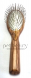 Olivenholz-Hundeb�rste | PET BEAUTY DELUXE | 27mm Metallstifte | exklusive Hundeb�rste