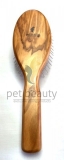 Olivenholz-Hundeb�rste | PET BEAUTY DELUXE | 35mm Metallstifte | exklusive Hundeb�rste
