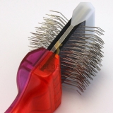 ActiVet Pro TuffZappercoater 4,5 cm lila/rot | exklusive B�rsten f�r Hunde und Katzen