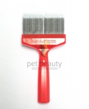 AcitVet Pro UnterCoater MEGA 9 cm rot/silber | exklusive B�rsten f�r Hunde und Katzen